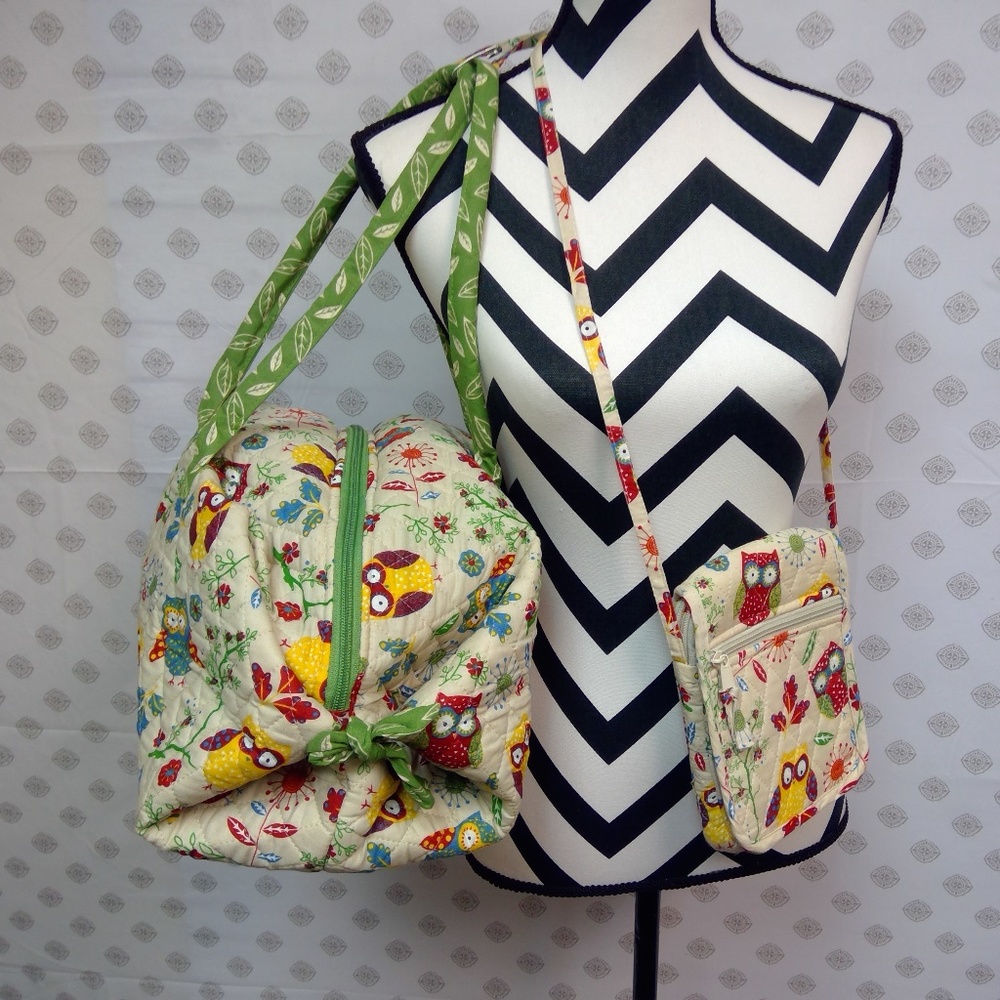 CLOSET CLOSING Matching OWL duffle/crossbody